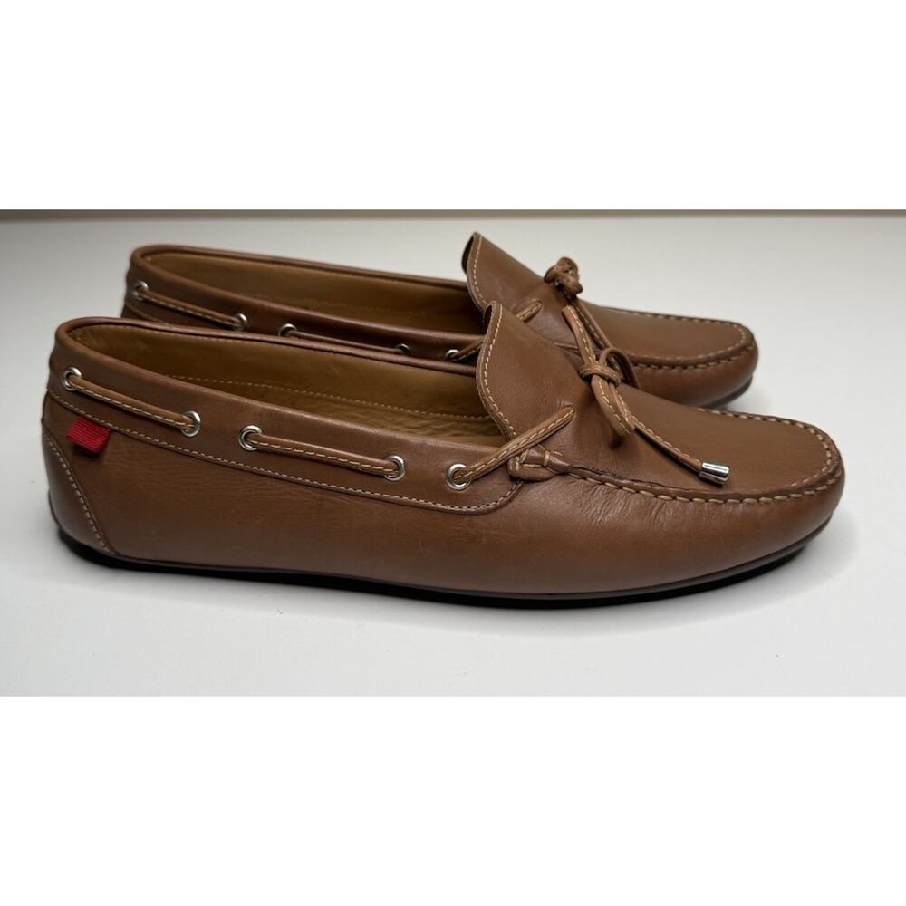 Marc Joseph NY Loafer Womens 10 Brown Leather Tassel Slip On Driving Moccasins